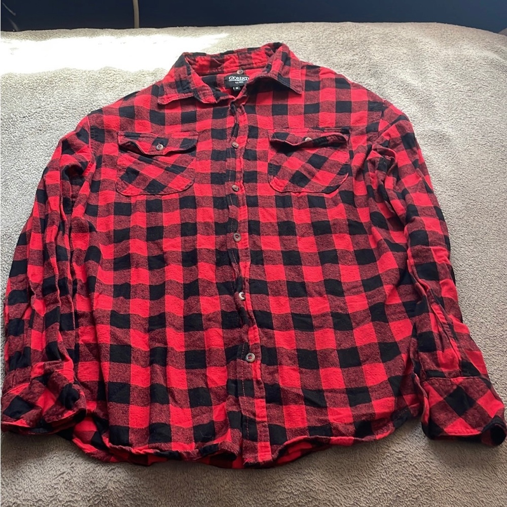 Gioberti Flannel Hoodie